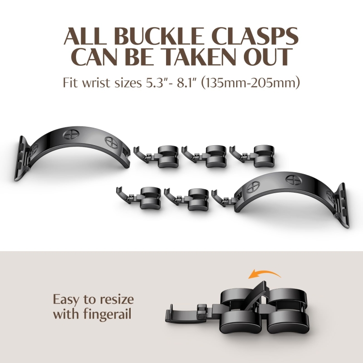 For Apple Watch Series 38mm Cross Bracelet Stainless Steel Watch