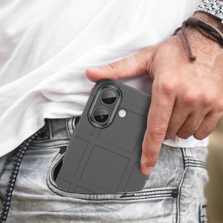 For iPhone 17 Full Coverage Shockproof TPU Phone Case(Black)