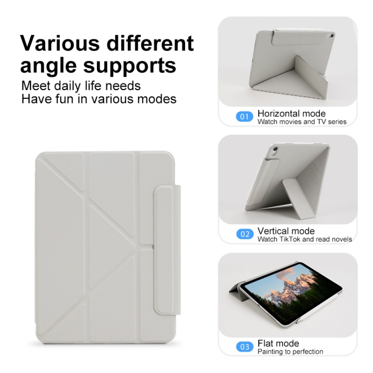 For iPad Air 11 2024 Y-Shape Double-sided Clip Magnetic Smart Tablet Case(Blue) For iPad Air 11 2024 Y-Shape Double-sided Clip Magnetic Smart Tablet Case(Blue)