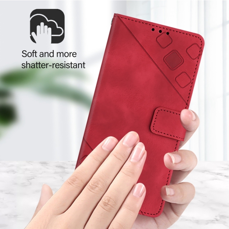 Кожаный чехол для телефона с тиснением на ощупь кожи для Infinix Note ...