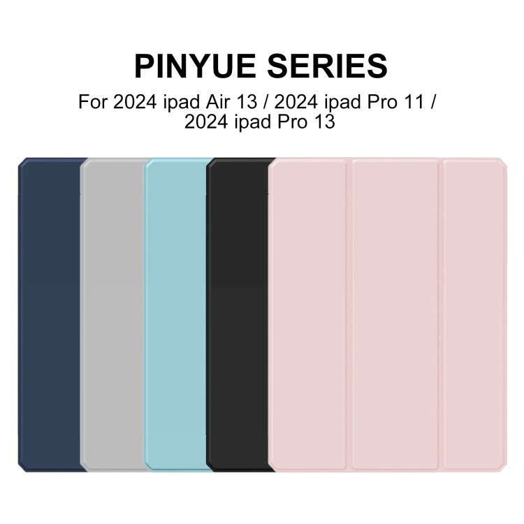 For iPad Air 11 2024 Mutural Pinyue Series Smart Leather Tablet Case(Dark Blue) For iPad Air 11 2024 Mutural Pinyue Series Smart Leather Tablet Case(Dark Blue)