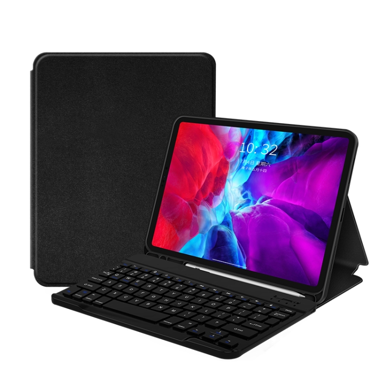 For iPad Pro 11 (2020) Mutural Bojue Series Wireless Bluetooth Keyboard Leather Tablet Case with Holder & Pen Slot(Black) For iPad Pro 11 (2020) Mutural Bojue Series Wireless Bluetooth Keyboard Leather Tablet Case with Holder & Pen Slot(Black)