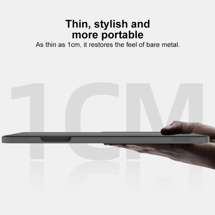 For iPad Air 11 2024 / Air 2022 10.9 Mutural YASHI Series Tablet Leather Smart Case(Grey) For iPad Air 11 2024 / Air 2022 10.9 Mutural YASHI Series Tablet Leather Smart Case(Grey)