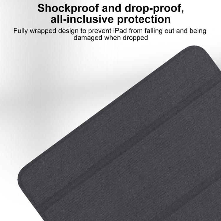 For iPad Air 11 2024 / Air 2022 10.9 Mutural YASHI Series Tablet Leather Smart Case(Grey) For iPad Air 11 2024 / Air 2022 10.9 Mutural YASHI Series Tablet Leather Smart Case(Grey)
