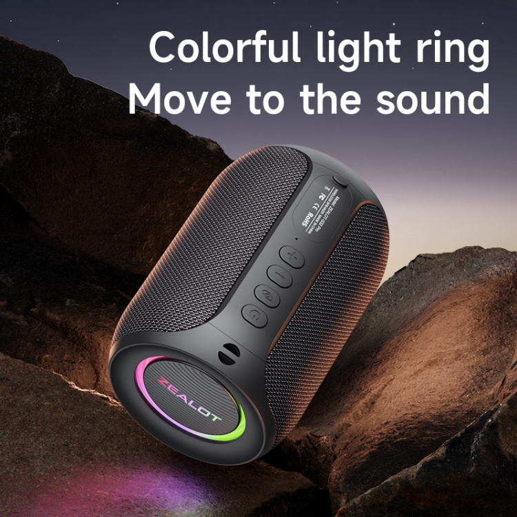 Zealot S32 Pro 15W High Power Bluetooth Speaker with Colorful Light(Black) Zealot S32 Pro 15W High Power Bluetooth Speaker with Colorful Light(Black)