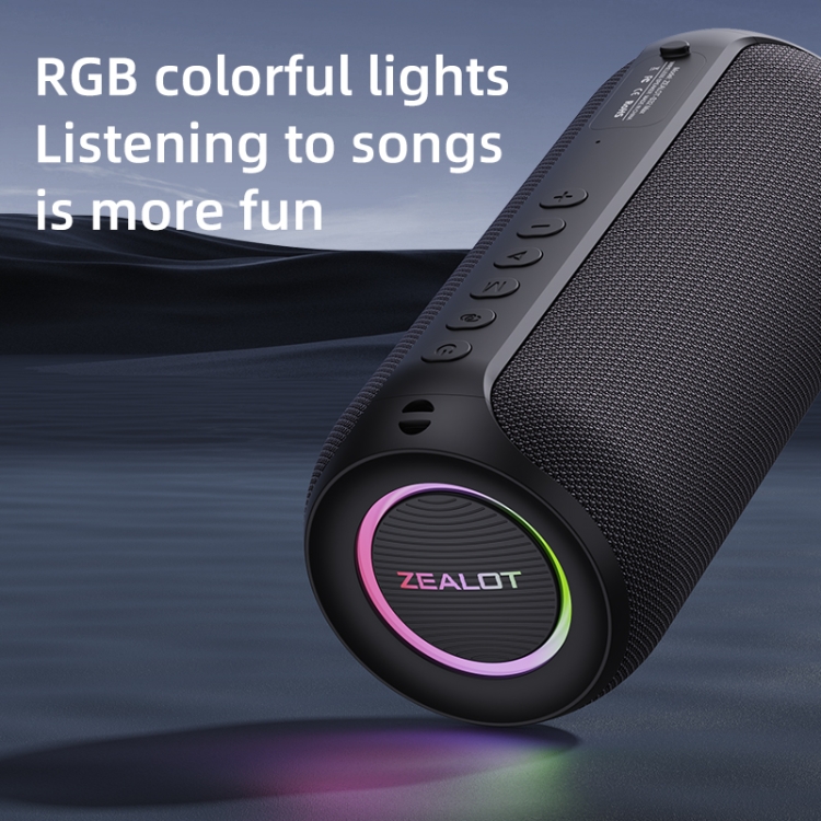 Zealot S32 Max 20W High Power Bluetooth Speaker with RGB Light(Black) Zealot S32 Max 20W High Power Bluetooth Speaker with RGB Light(Black)
