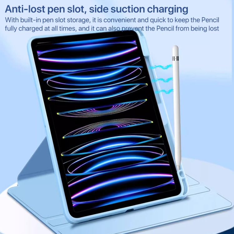 For iPad Pro 12.9 2022 / 2021 / 2020 Magnetic Split Leather Smart Tablet Case with Pen Slot(White) For iPad Pro 12.9 2022 / 2021 / 2020 Magnetic Split Leather Smart Tablet Case with Pen Slot(White)