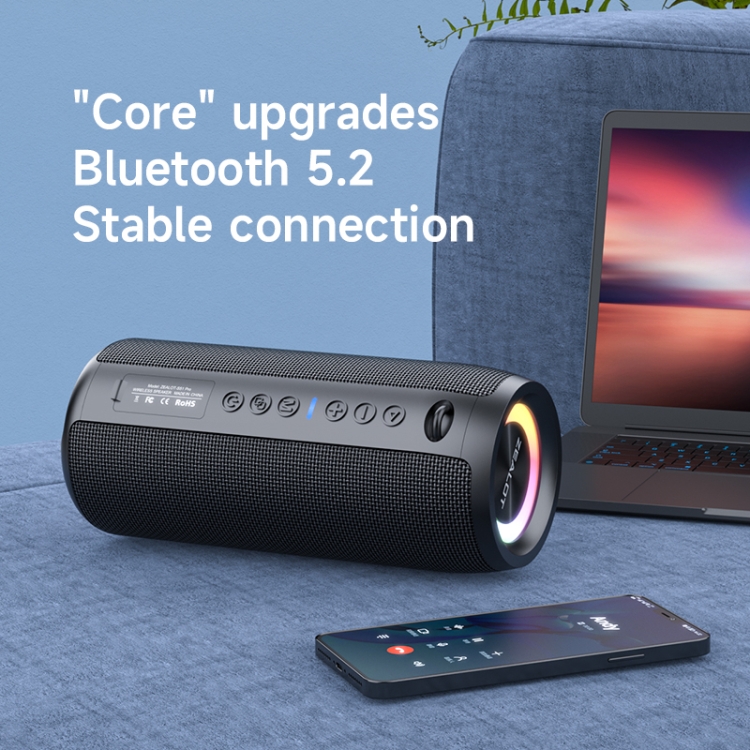 Zealot S51 Pro Shocking Bass Bluetooth Speaker with Colorful Light(Red) Zealot S51 Pro Shocking Bass Bluetooth Speaker with Colorful Light(Red)