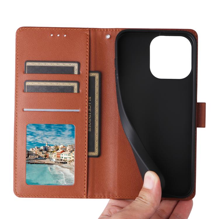 For Realme 16 Pro+ 5G Global 3-Card Slots Multifunctional Leather Phone Case(Brown)