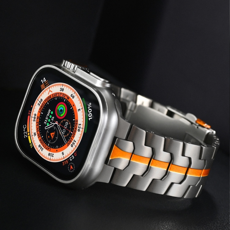 Apple Watch Series 7 45mm ダブルロックバックル タートル チタン 