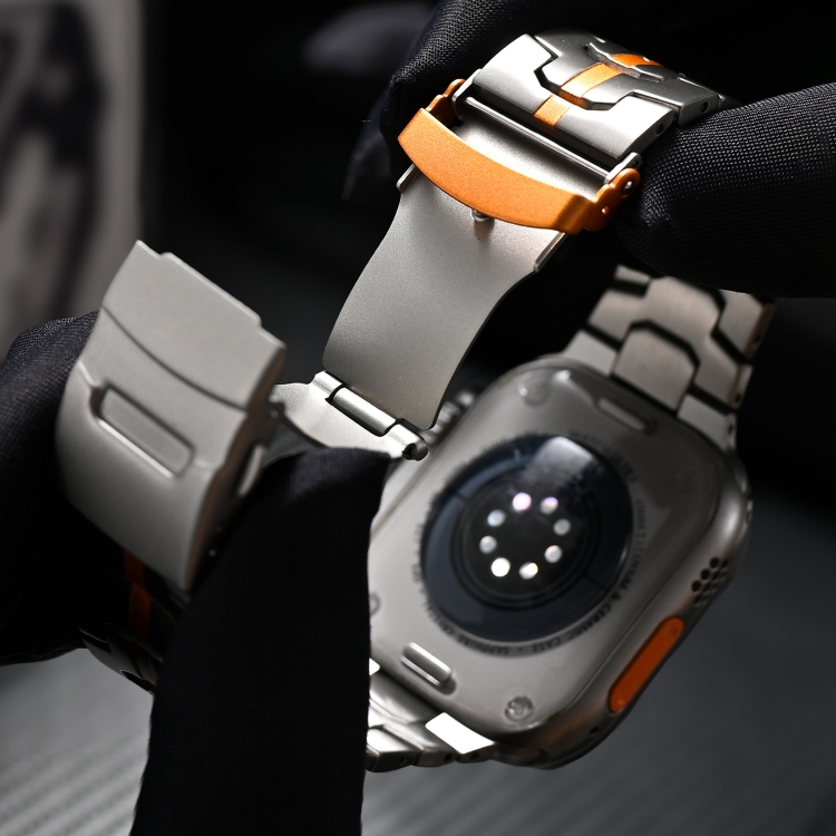 Apple Watch Series 7 45mm ダブルロックバックル タートル チタン 