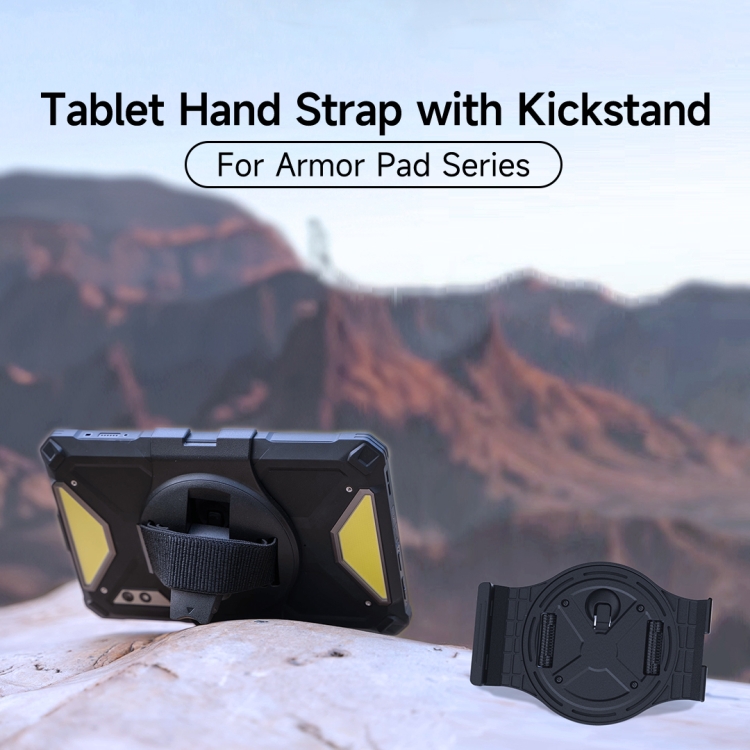 Ulefone UAS01 Tablet Hand Strap Holder for Armor Pad 3 Pro(Black) Ulefone UAS01 Tablet Hand Strap Holder for Armor Pad 3 Pro(Black)