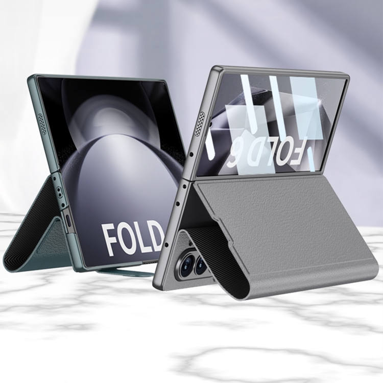 For Samsung Galaxy Z Fold6 GKK Integrated Flip Leather Phone Case(Black) For Samsung Galaxy Z Fold6 GKK Integrated Flip Leather Phone Case(Black)