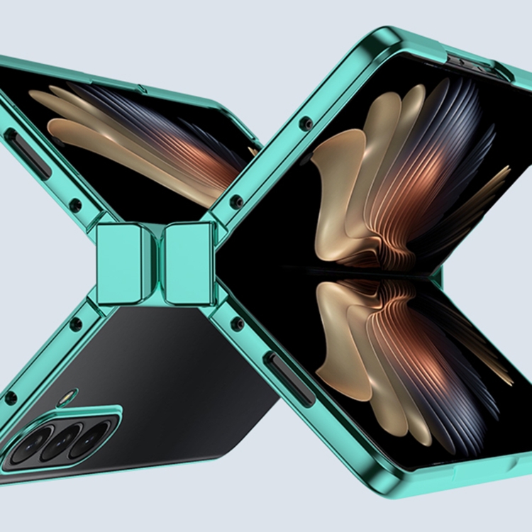 For Samsung Galaxy Z Fold6 Three Parts 6D Electroplating PC Shockproof Phone Case(Green) For Samsung Galaxy Z Fold6 Three Parts 6D Electroplating PC Shockproof Phone Case(Green)
