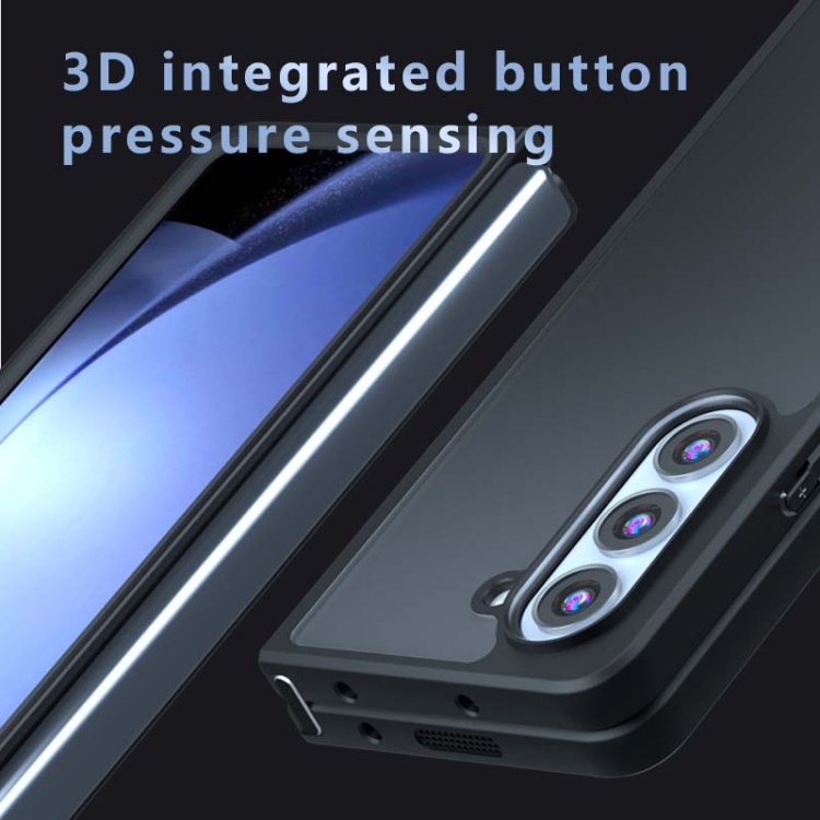 For Samsung Galaxy Z Fold4 Armor Big Pore PC Hybrid TPU Phone Case(Frosted Black) For Samsung Galaxy Z Fold4 Armor Big Pore PC Hybrid TPU Phone Case(Frosted Black)