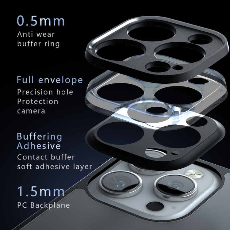 For iPhone 16 Armor Precise Hole PC Hybrid TPU Phone Case(Transparent) For iPhone 16 Armor Precise Hole PC Hybrid TPU Phone Case(Transparent)
