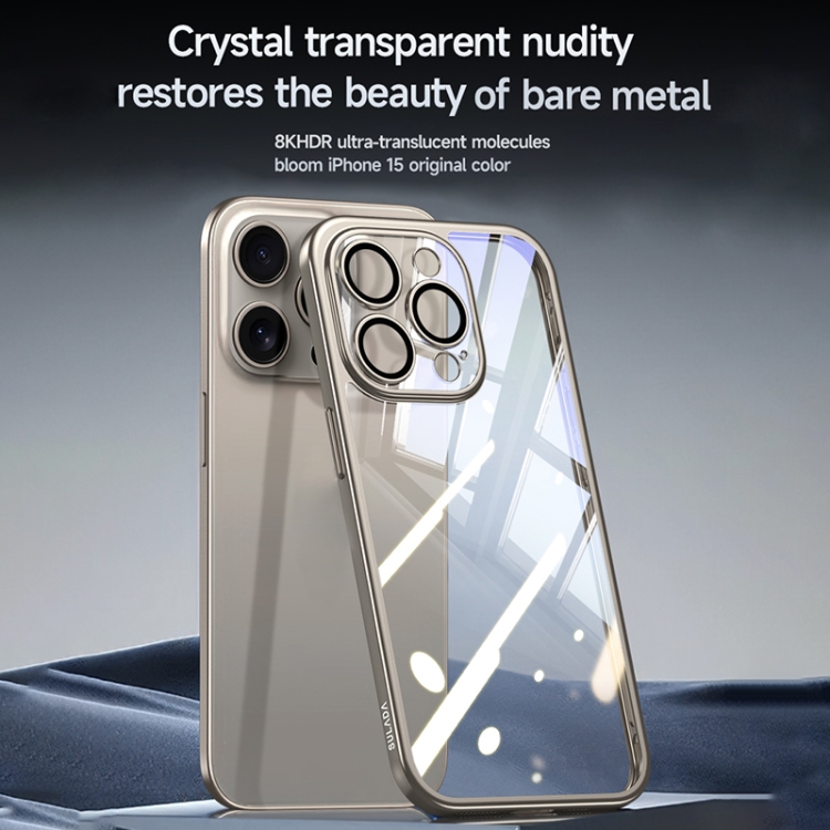 For iPhone 14 Pro Max SULADA Electroplating Frosted PC + TPU Shockproof Phone Case(Black) For iPhone 14 Pro Max SULADA Electroplating Frosted PC + TPU Shockproof Phone Case(Black)