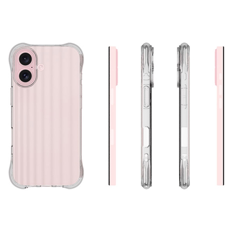 For iPhone 16 Water Ripple Fine Hole TPU Phone Case(Light Blue) For iPhone 16 Water Ripple Fine Hole TPU Phone Case(Light Blue)