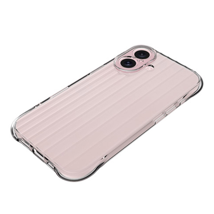For iPhone 16 Water Ripple Fine Hole TPU Phone Case(Light Blue) For iPhone 16 Water Ripple Fine Hole TPU Phone Case(Light Blue)