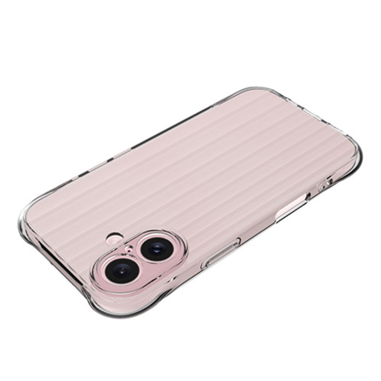 For iPhone 16 Water Ripple Fine Hole TPU Phone Case(Light Blue) For iPhone 16 Water Ripple Fine Hole TPU Phone Case(Light Blue)