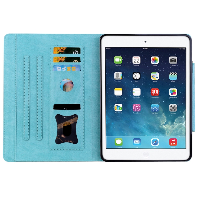 For iPad Air / Air 2 / 9.7 2017 / 2018 Cat Buckle Leather Smart Tablet Case(Sky Blue) For iPad Air / Air 2 / 9.7 2017 / 2018 Cat Buckle Leather Smart Tablet Case(Sky Blue)