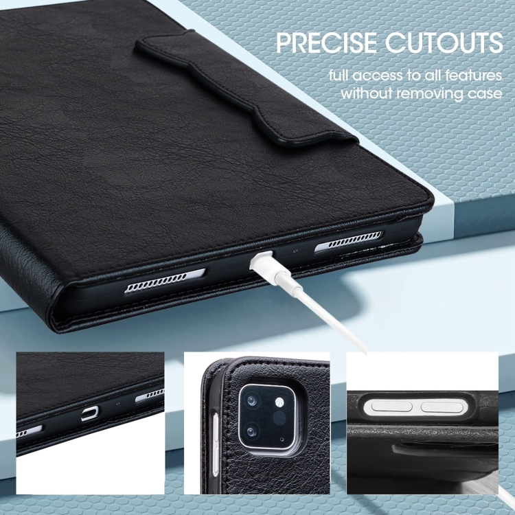 For iPad 10.5 2019 / 2017 / Air 3 Cat Buckle Leather Smart Tablet Case(Black) For iPad 10.5 2019 / 2017 / Air 3 Cat Buckle Leather Smart Tablet Case(Black)