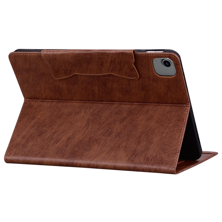 For iPad Air 11 2024 / Air 5 / Air 4 Cat Buckle Leather Smart Tablet Case(Brown) For iPad Air 11 2024 / Air 5 / Air 4 Cat Buckle Leather Smart Tablet Case(Brown)