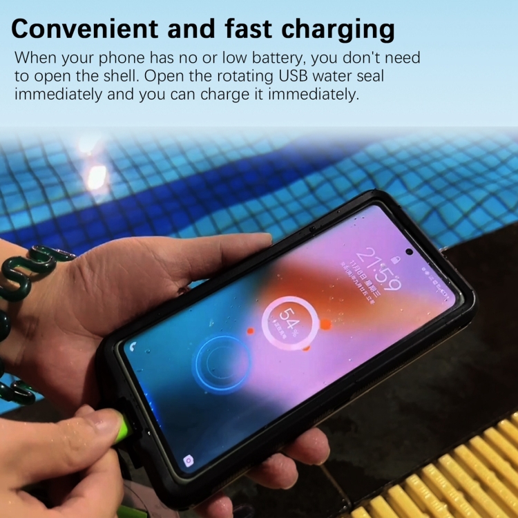 33ft 10m Underwater IP68 Waterproof Phone Case For Under 6.6 inch Phones(White) 33ft 10m Underwater IP68 Waterproof Phone Case For Under 6.6 inch Phones(White)