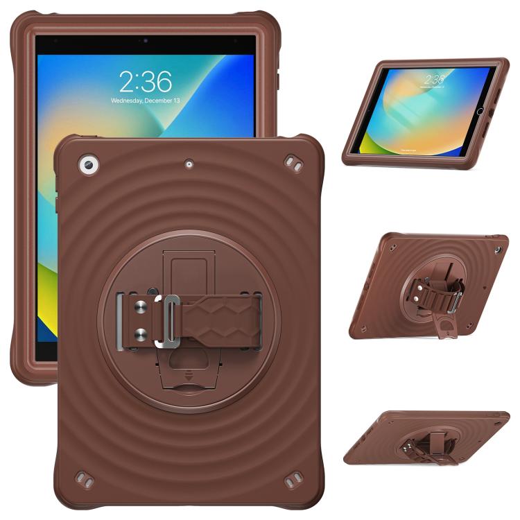 For iPad 10.2 2021 / 2020 / 2019 Rotation Holder Silicone Hybrid PC Tablet Case(Chocolate) For iPad 10.2 2021 / 2020 / 2019 Rotation Holder Silicone Hybrid PC Tablet Case(Chocolate)