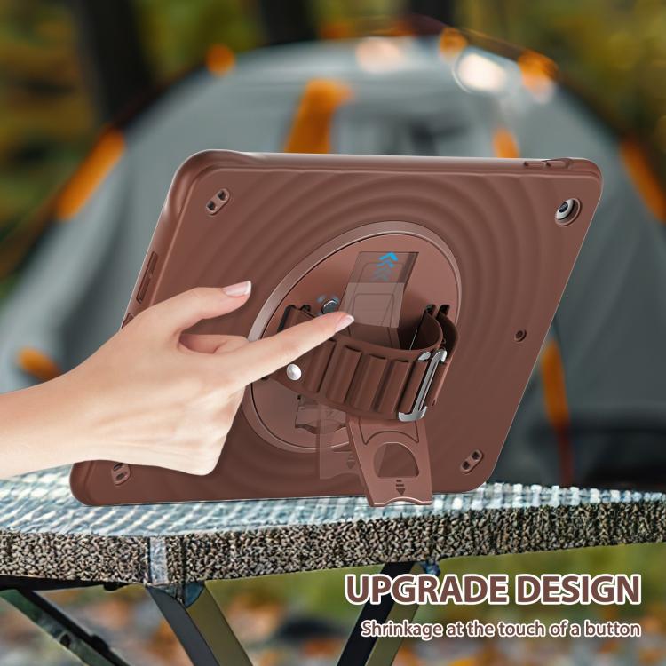 For iPad 10.2 2021 / 2020 / 2019 Rotation Holder Silicone Hybrid PC Tablet Case(Chocolate) For iPad 10.2 2021 / 2020 / 2019 Rotation Holder Silicone Hybrid PC Tablet Case(Chocolate)