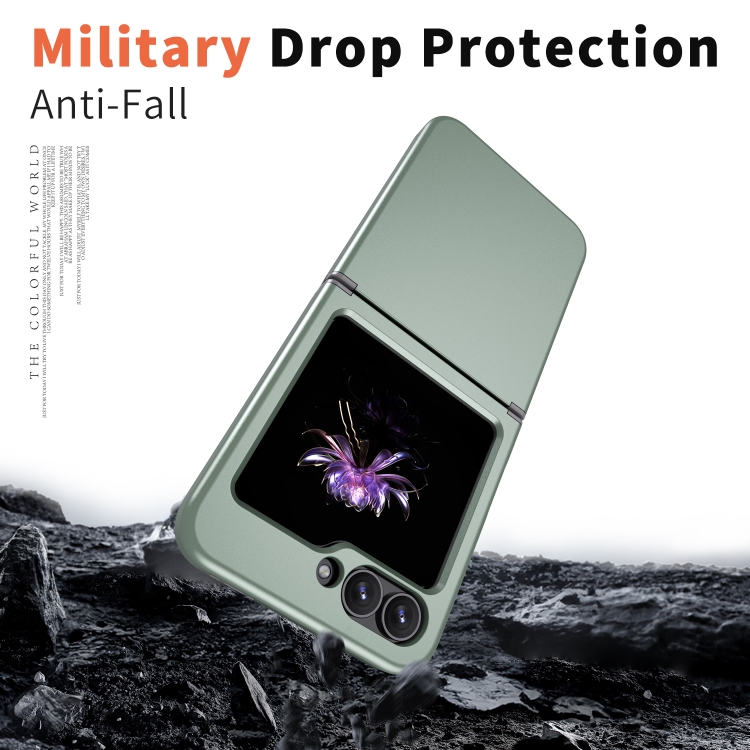 For Samsung Galaxy Z Flip6 5G Flat Skin Feel TPU+PC Shockproof Phone Case(Mint Green) For Samsung Galaxy Z Flip6 5G Flat Skin Feel TPU+PC Shockproof Phone Case(Mint Green)