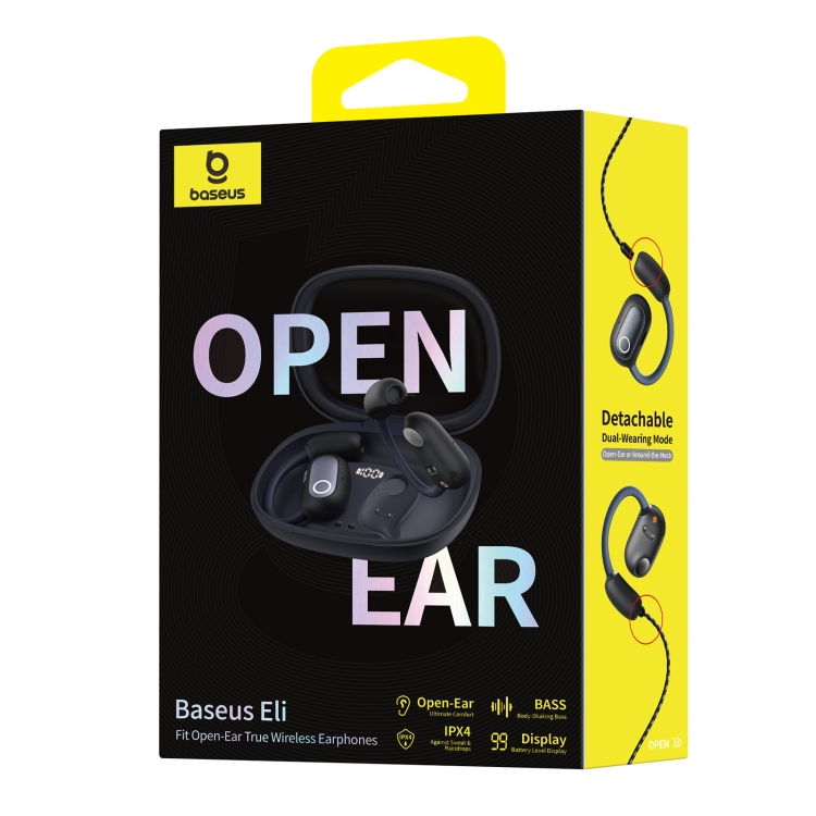 Baseus Eli Series Fit Open-Ear True Wireless Earphones(Black) Baseus Eli Series Fit Open-Ear True Wireless Earphones(Black)