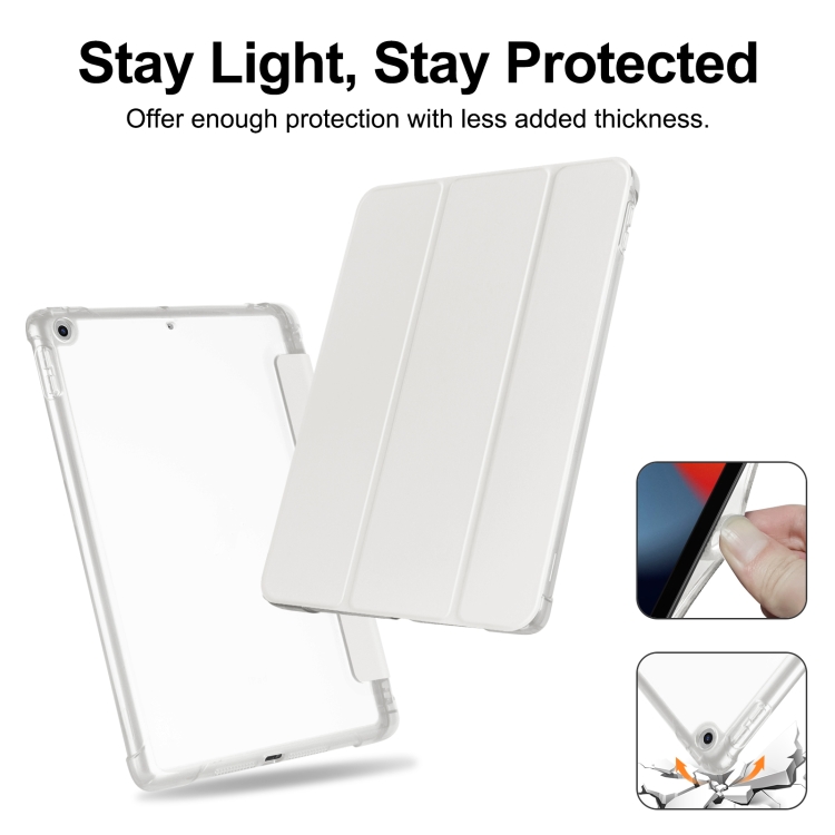 For iPad 10.2 2021 / 2020 / 2019 Tri-fold Holder TPU Cover Frosted Leather Smart Tablet Case withh Pen Slot(Grey) For iPad 10.2 2021 / 2020 / 2019 Tri-fold Holder TPU Cover Frosted Leather Smart Tablet Case withh Pen Slot(Grey)