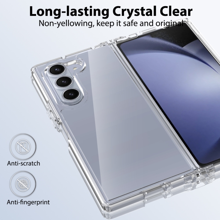 For Samsung Galaxy Z Fold6 Scratchproof Acrylic TPU Phone Case(Transparent) For Samsung Galaxy Z Fold6 Scratchproof Acrylic TPU Phone Case(Transparent)