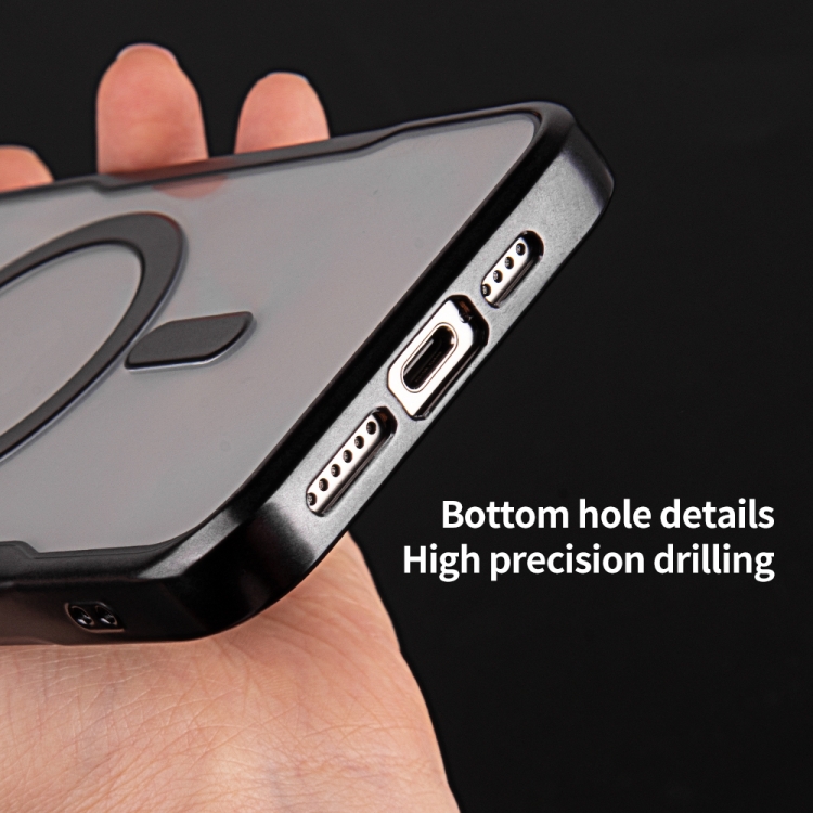 For iPhone 11 Blade MagSafe Magnetic Gradient Glitter PC Phone Case(Black) For iPhone 11 Blade MagSafe Magnetic Gradient Glitter PC Phone Case(Black)