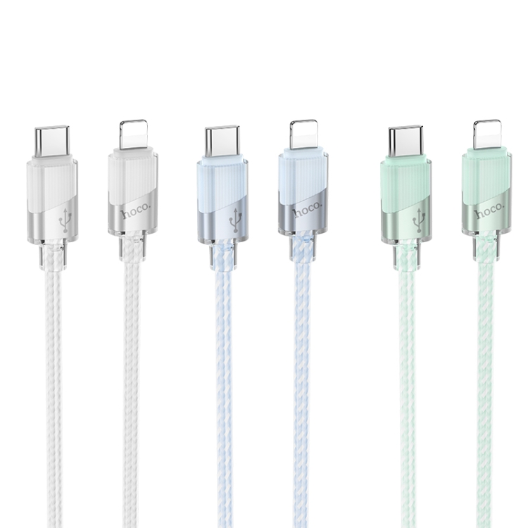 hoco U132 Beijing 1.2m PD27W USB-C / Type-C to 8 Pin Charging Data Cable(Green) hoco U132 Beijing 1.2m PD27W USB-C / Type-C to 8 Pin Charging Data Cable(Green)