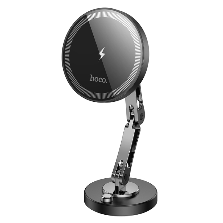 hoco HW26 Jacques Metal Magnetic Wireless Fast Charging Car Center Console Holder(Black) hoco HW26 Jacques Metal Magnetic Wireless Fast Charging Car Center Console Holder(Black)