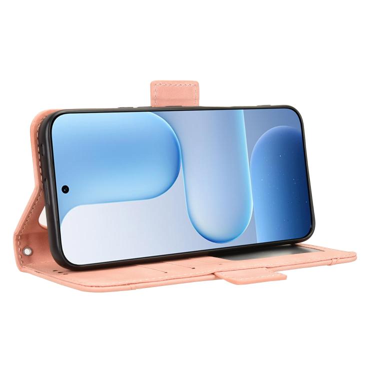 For Honor 500 Pro Global 155.8mm Skin Feel Calf Texture Card Slots Leather Phone Case(Pink)