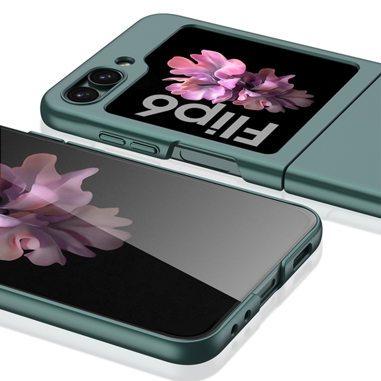 For Samsung Galaxy Z Flip6 GKK Ultra-thin Full Coverage Phone Case with Tempered Film(Dark Night Green) For Samsung Galaxy Z Flip6 GKK Ultra-thin Full Coverage Phone Case with Tempered Film(Dark Night Green)