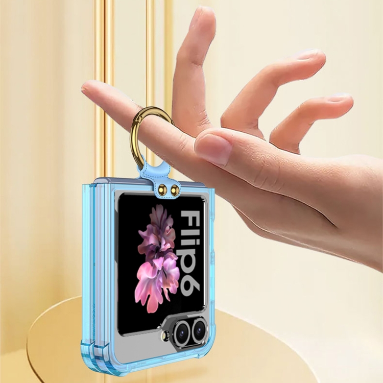 For Samsung Galaxy Z Flip6 GKK Airbag Ring Full Coverage Phone Case(Green)