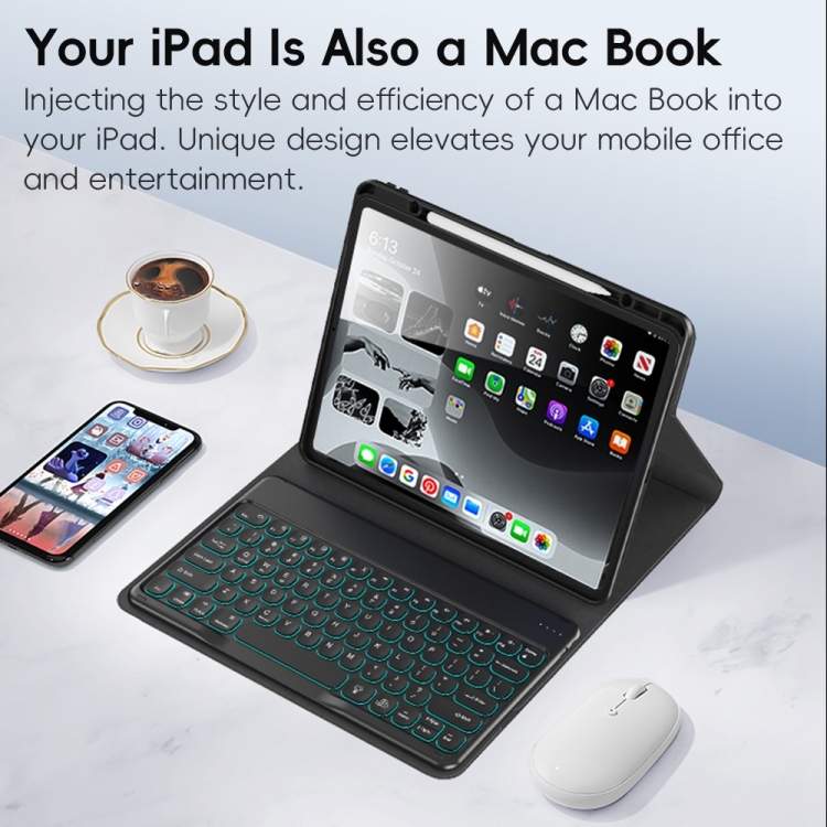 For iPad Pro 12.9 2021 / 2020 TOTU PC-1 Smart Control Magnetic Keyboard Leather Case(Black) For iPad Pro 12.9 2021 / 2020 TOTU PC-1 Smart Control Magnetic Keyboard Leather Case(Black)