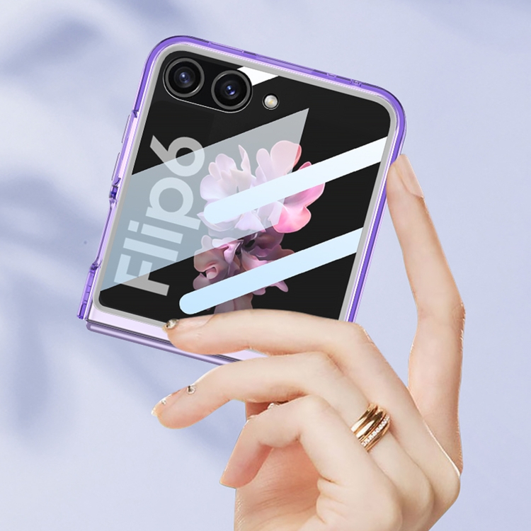 For Samsung Galaxy Z Flip6 GKK Integrated Ultra-thin Large Window PC Phone Case(Transparent)