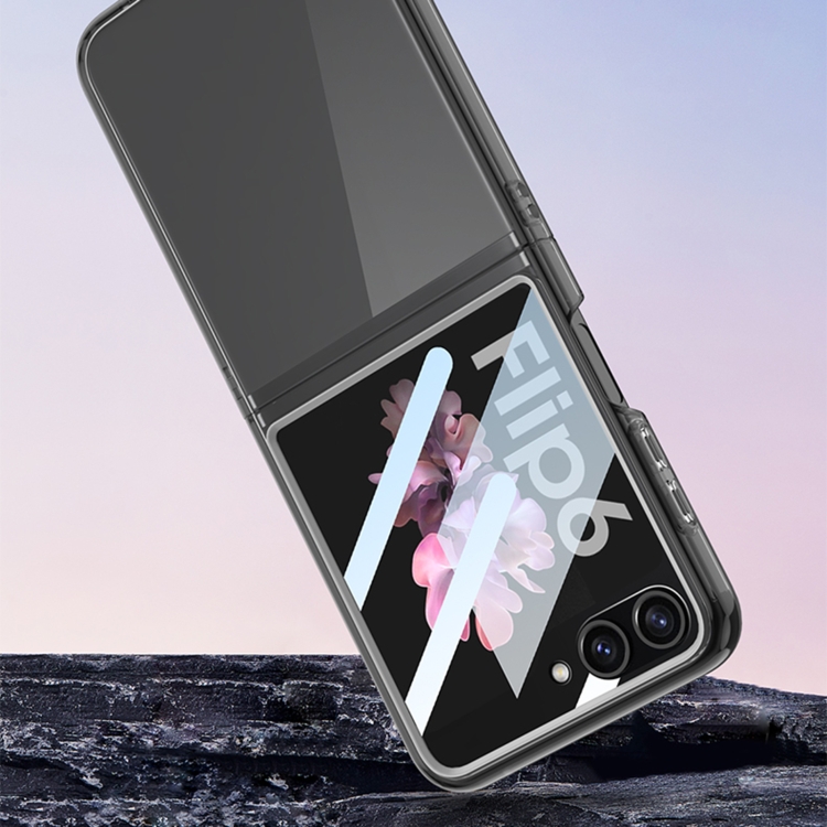 For Samsung Galaxy Z Flip6 GKK Integrated Ultra-thin Large Window PC Phone Case(Transparent)