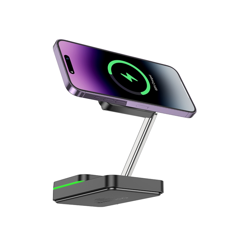 hoco CQ10 Consuelo Folding 3 in 1 Wireless Fast Charger(Black) hoco CQ10 Consuelo Folding 3 in 1 Wireless Fast Charger(Black)