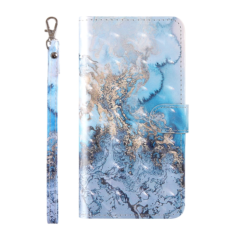For iPhone 12 / 12 Pro 3D Painting Colored Drawing Pattern Horizontal Flip TPU + PU Leather Case with Holder & Card Slots & Wallet & Lanyard(Milky Way)
