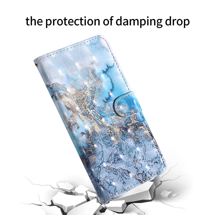 For iPhone 12 / 12 Pro 3D Painting Colored Drawing Pattern Horizontal Flip TPU + PU Leather Case with Holder & Card Slots & Wallet & Lanyard(Milky Way)