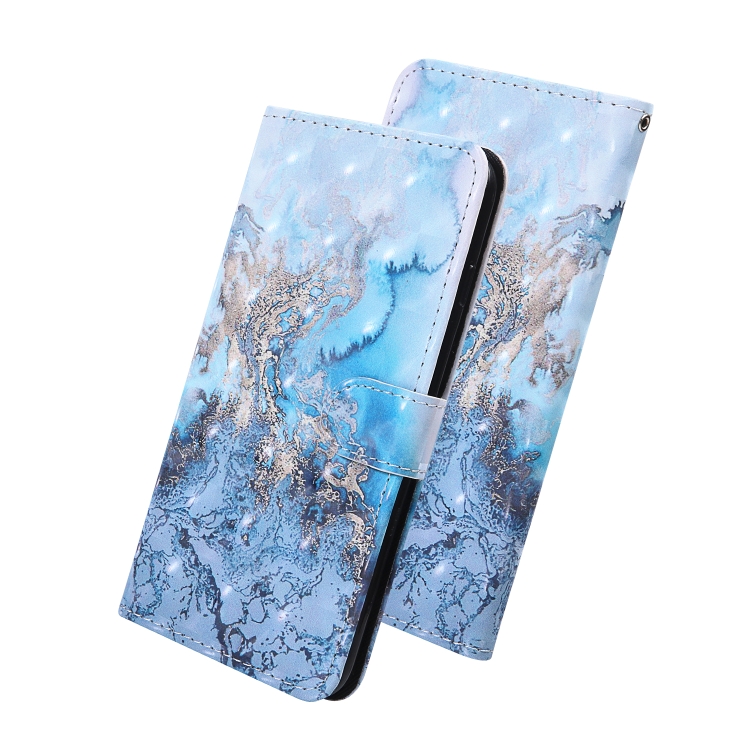 For iPhone 12 / 12 Pro 3D Painting Colored Drawing Pattern Horizontal Flip TPU + PU Leather Case with Holder & Card Slots & Wallet & Lanyard(Milky Way)