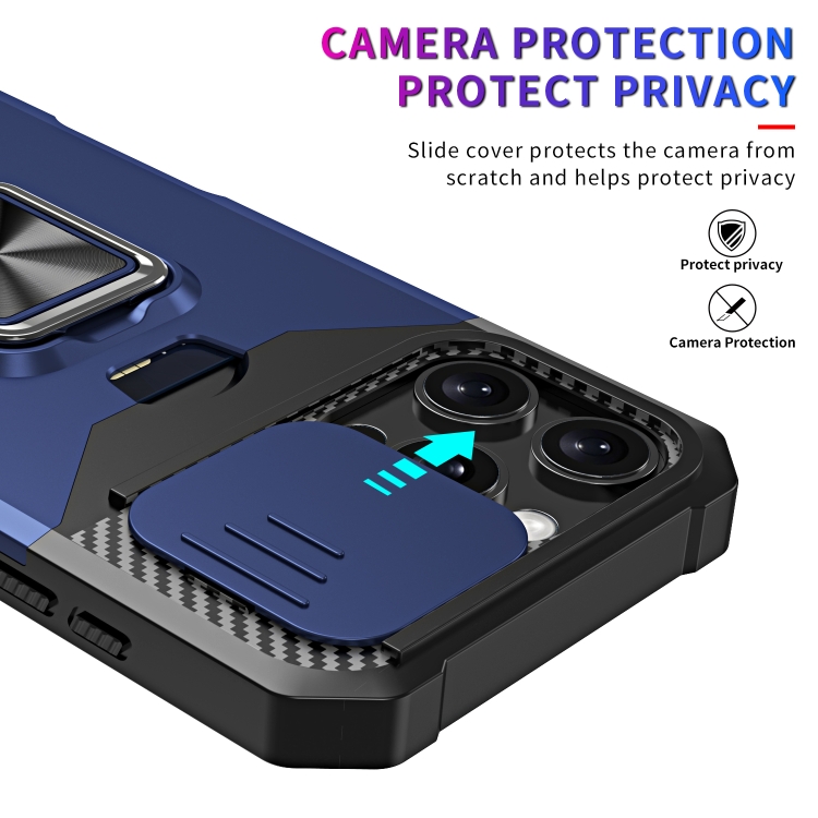 For iPhone 16 Pro Camera Shield Card Slot PC+TPU Phone Case(Silver) For iPhone 16 Pro Camera Shield Card Slot PC+TPU Phone Case(Silver)