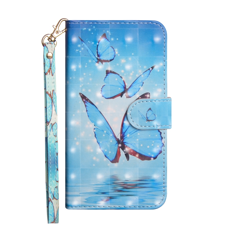 For iPhone 12 / 12 Pro 3D Painting Pattern Horizontal Flip TPU + PU Leather Case with Holder & Card Slots & Wallet(Three Butterflies) For iPhone 12 / 12 Pro 3D Painting Pattern Horizontal Flip TPU + PU Leather Case with Holder & Card Slots & Wallet(Three Butterflies)