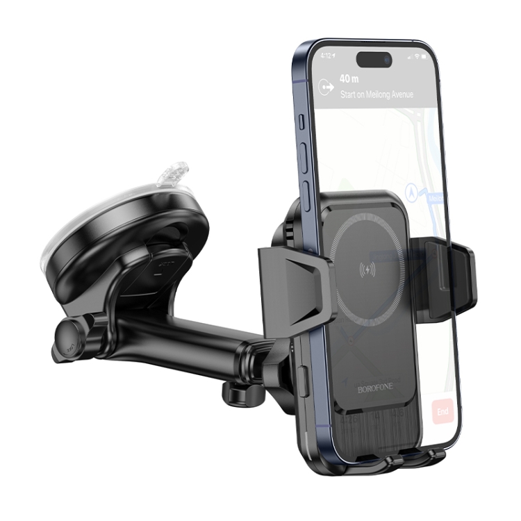 BOROFONE BH217 Colby Smart Fast Wireless Charging Car Holder(Black) BOROFONE BH217 Colby Smart Fast Wireless Charging Car Holder(Black)